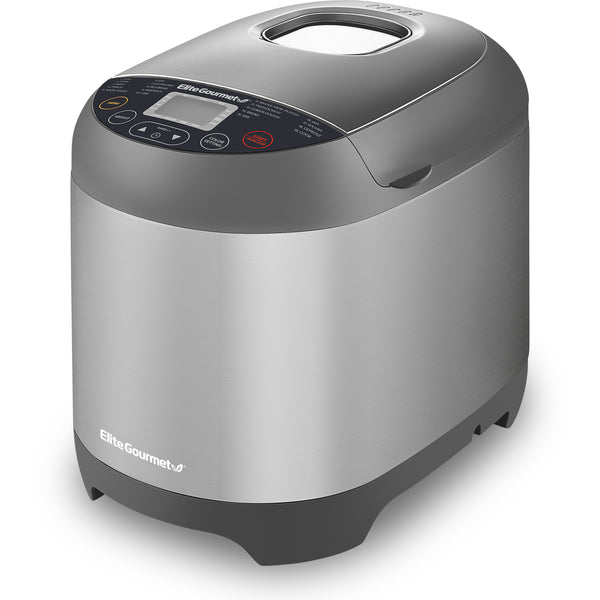 2 Lb Programmable Bread Maker Machine, 3 Loaf Sizes, 19 Menu Functions, Stainless Steel