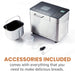 2 Lb Programmable Bread Maker Machine, 3 Loaf Sizes, 19 Menu Functions, Stainless Steel