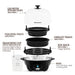 7-Egg Automatic Easy Egg Cooker, Steamer, Poacher (Black)