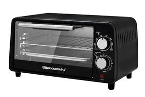 4-Slice Toaster Oven with 30-Min Timer & Temperature Controls