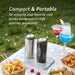 HyperChiller Dual Wall Vacuum Insulated, Slim Can Cooler (Stainless Steel)
