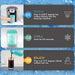 Hyperchiller Instant Coffee/Beverage Cooler, Aqua Sky
