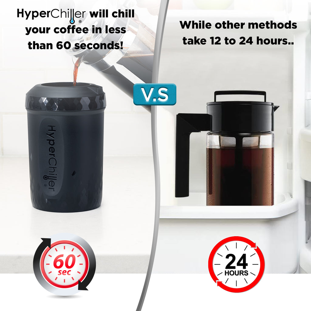 Hyperchiller Instant Coffee/Beverage Cooler, Black