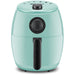 2.1 Qt. personal air fryer with adjustable temperature & timer. In mint color.