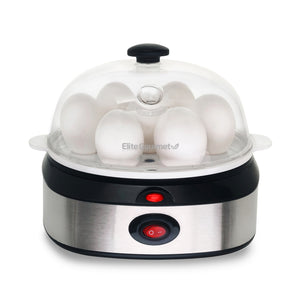 7-Egg Stainless Steel Easy Egg Cooker, Steamer, Poacher