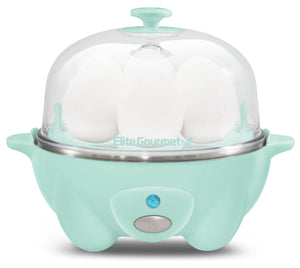7-Egg Automatic Easy Egg Cooker, Steamer, Poacher (Mint)