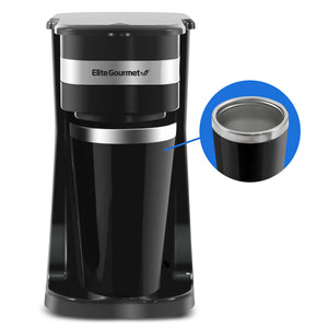 14oz Single-Serve Personal Coffee Maker (Black