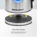 1.7L Stainless Steel Cordless Electric Kettle with Auto Shut-Off