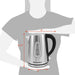 1.7L Stainless Steel Cordless Electric Kettle with Auto Shut-Off