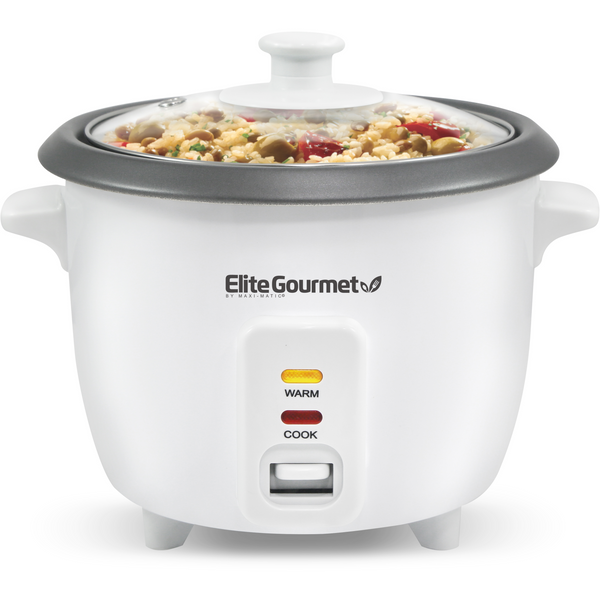 6-Cup Nonstick Rice Cooker with Steam Basket