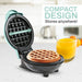 COMPACT DESIGN Stores anywhere! 4.5" diameter plate