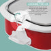 LOCKING THE LID Incorporating the secure-fit locking lid and rubber gasket design means you can confidently take this slow cooker with you to potlucks, parties, and more!