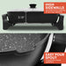 HIGH SIDEWALLS provide extra cooking & serving capacity. EASY POUR SPOUT to prevent messy splatters. 3.15" wall height