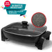 10.5 Qt. Heavy Duty Nonstick Electric Skillet with Glass Lid non stick SCRATCH RESISTANT EASY-TO-CLEAN SURFACE